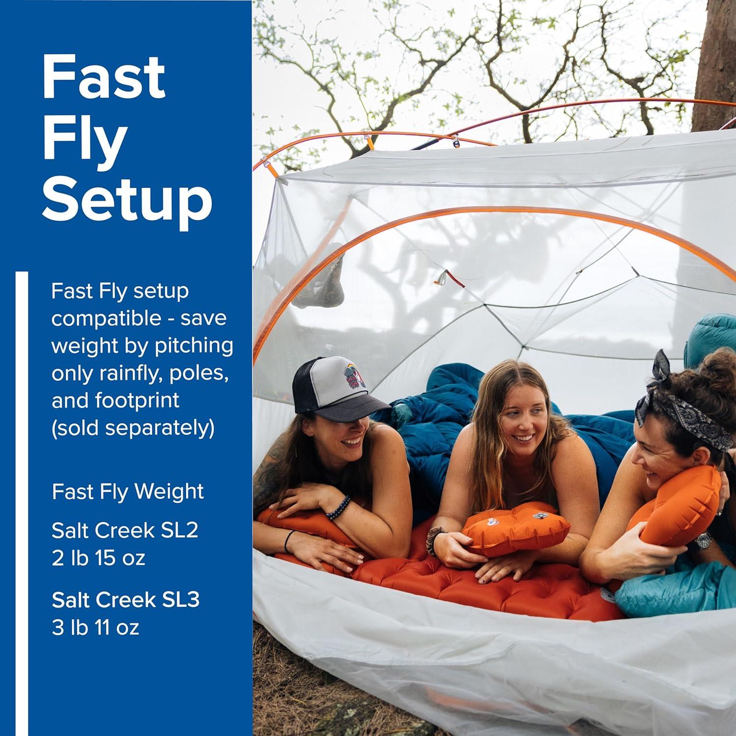 Tienda de Camping Big Agnes Salt Creek SL para 3 Personas