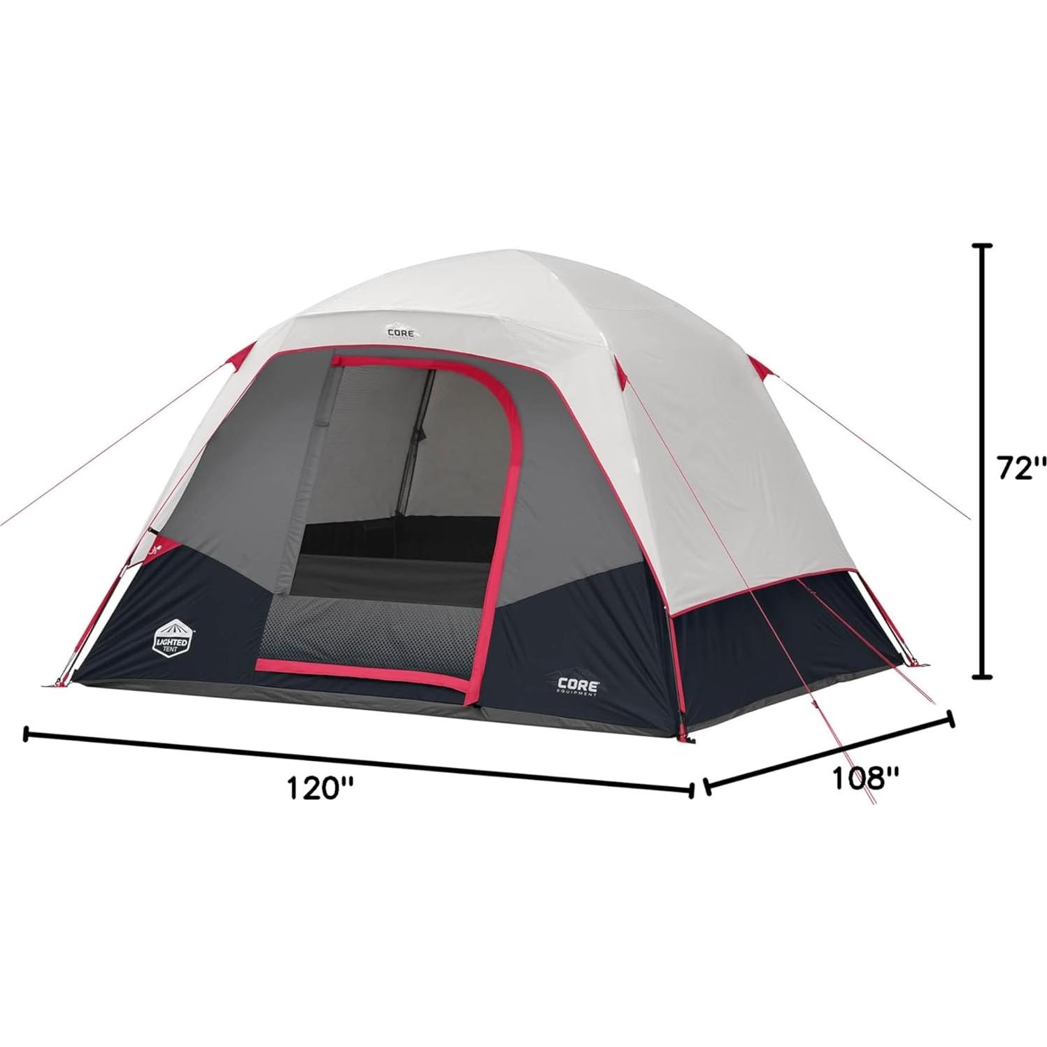 Carpa Dome Iluminada CORE para 6 Personas - Impermeable