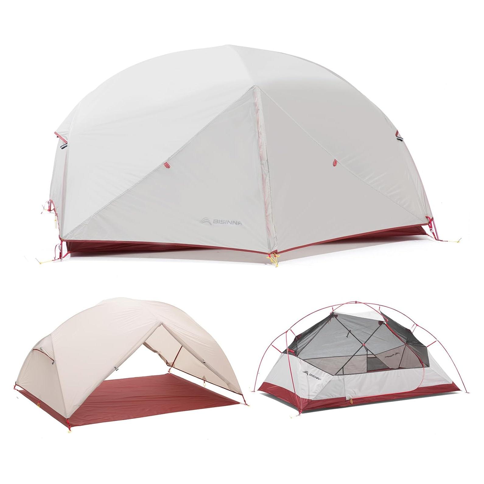 Tienda de Camping BISINNA 2 Personas 3 Temporadas Nylon Impermeable
