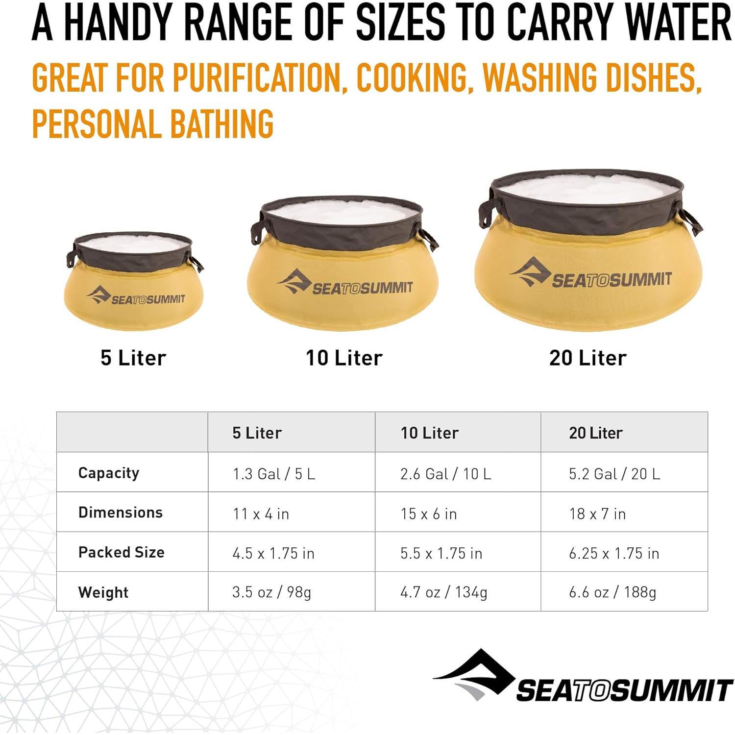 Fregadero Plegable 10L Sea to Summit - Nylon Impermeable