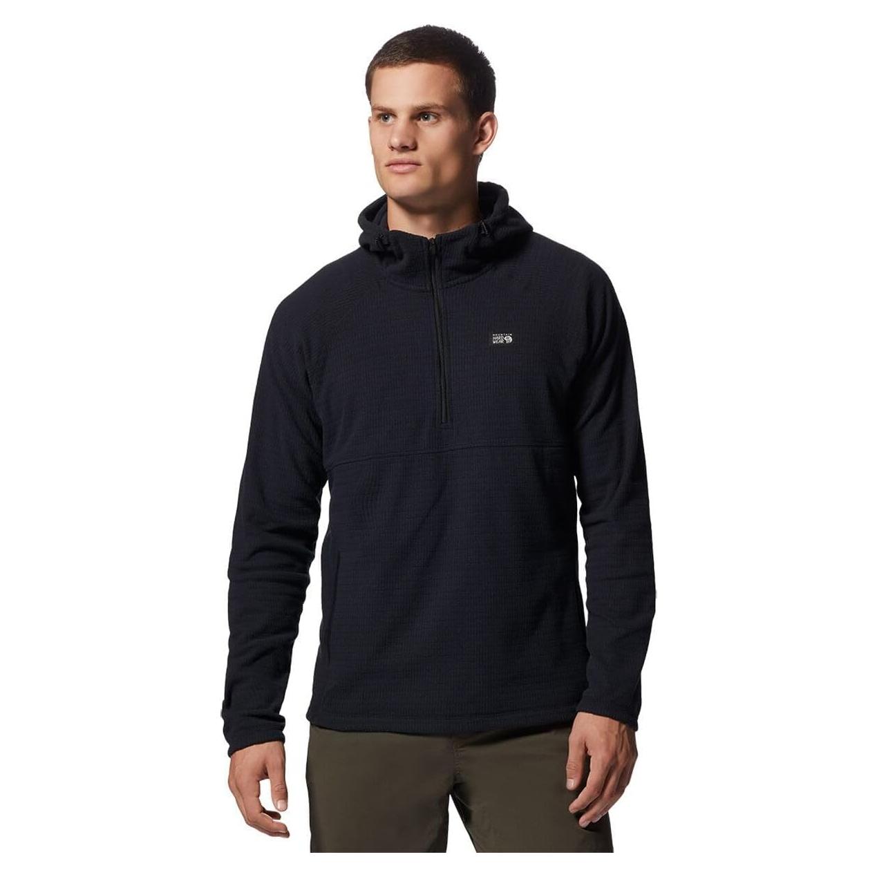 Sudadera con Capucha Summit Grid Mountain Hardwear Hombre Grande Negra