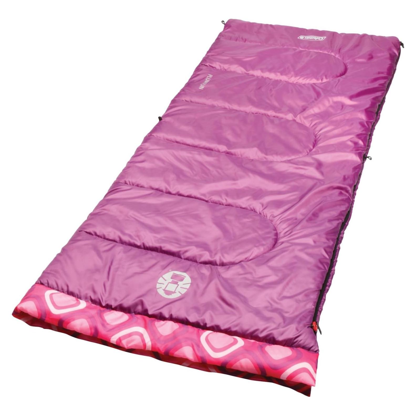 Saco de dormir Coleman Kids 7 °C Rosa para jóvenes hasta 1.65 m