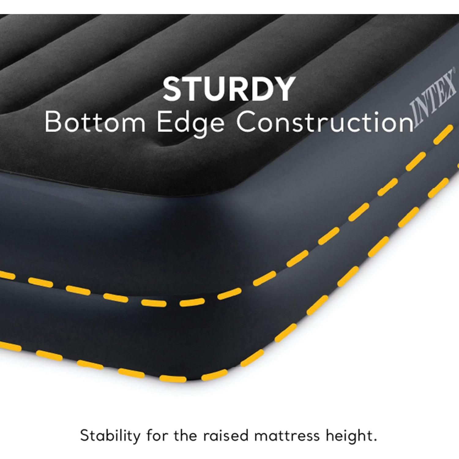 Colchón Inflable Elevado INTEX Individual con Bomba y Almohada