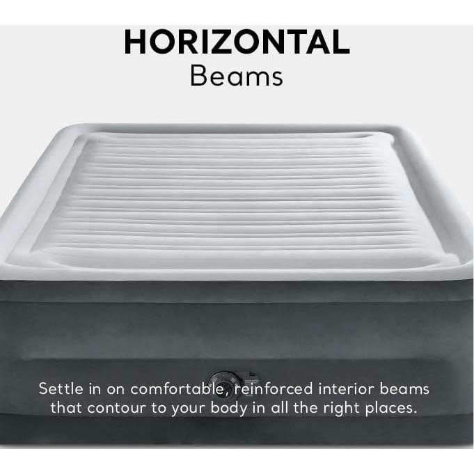 Colchón Inflable Intex Dura-Beam Reina 22" con Bomba 272kg