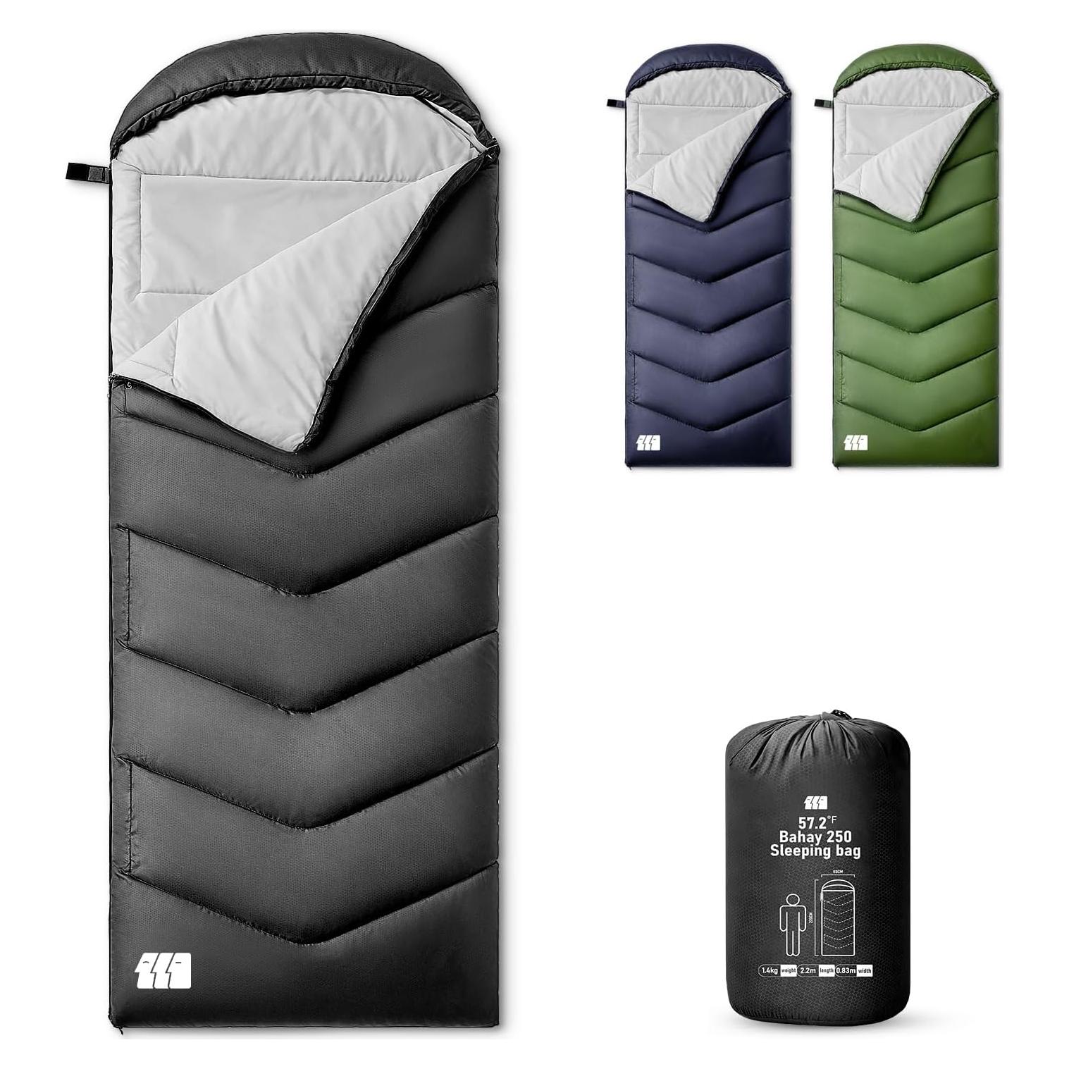 Saco de dormir TANSTRIDER 3lb Negro 82.55x219.99cm 4 estaciones