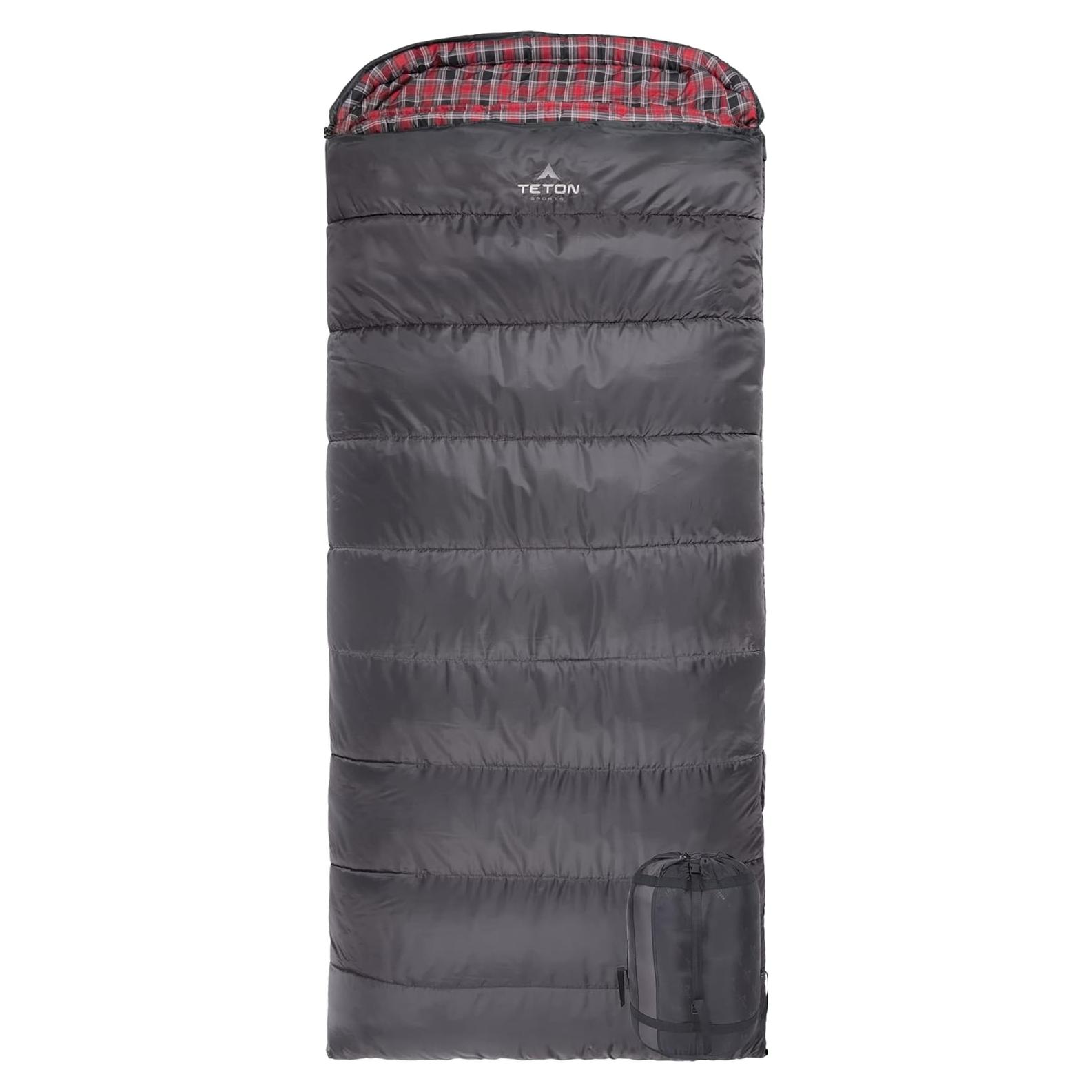 Saco de Dormir TETON Celsius XL -32°C, 3 Temporadas, Gris