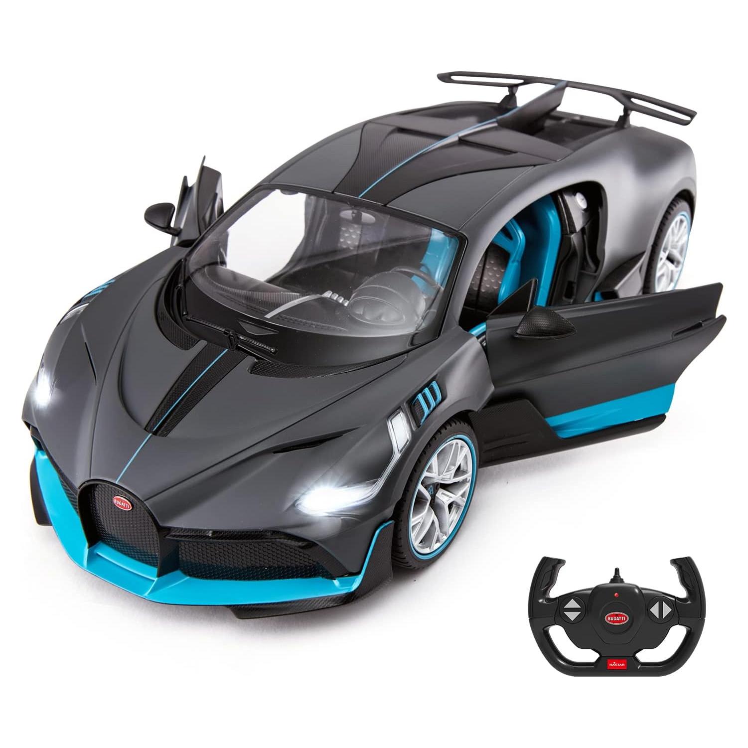 Coche RC Rastar Bugatti Divo 1:14 Puertas Abiertas - Gris