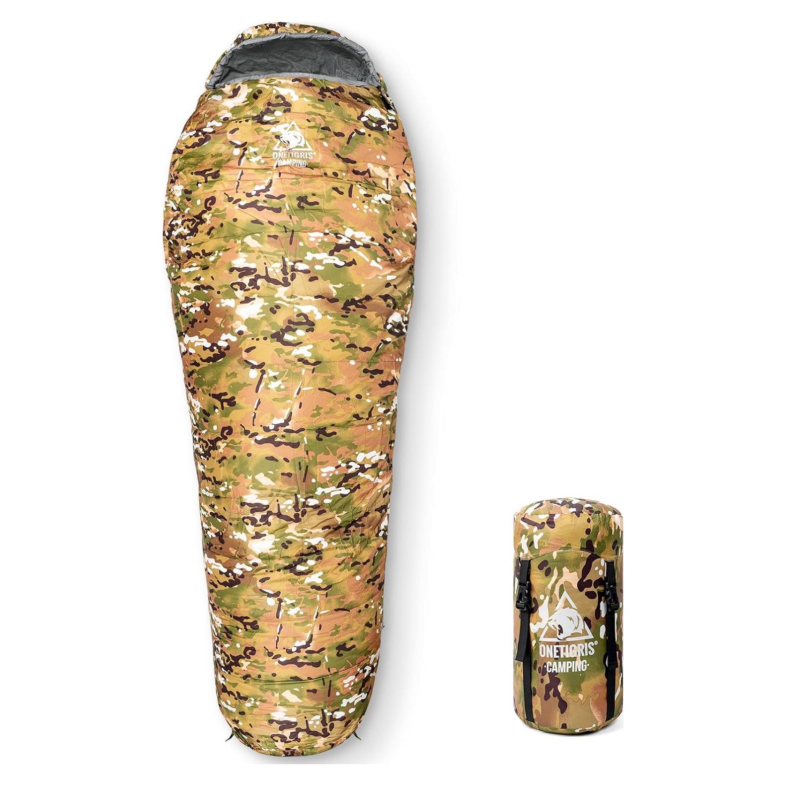 Saco de Dormir Mummy OneTigris 4 Estaciones 0°C Camo