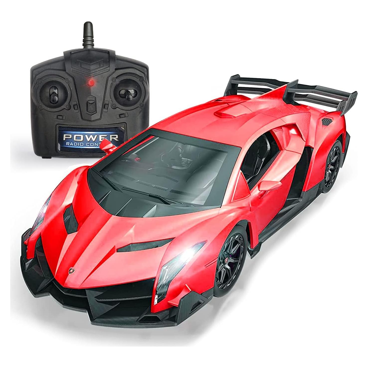 Coche RC QUN FENG Lamborghini Veneno 1:24 Rojo
