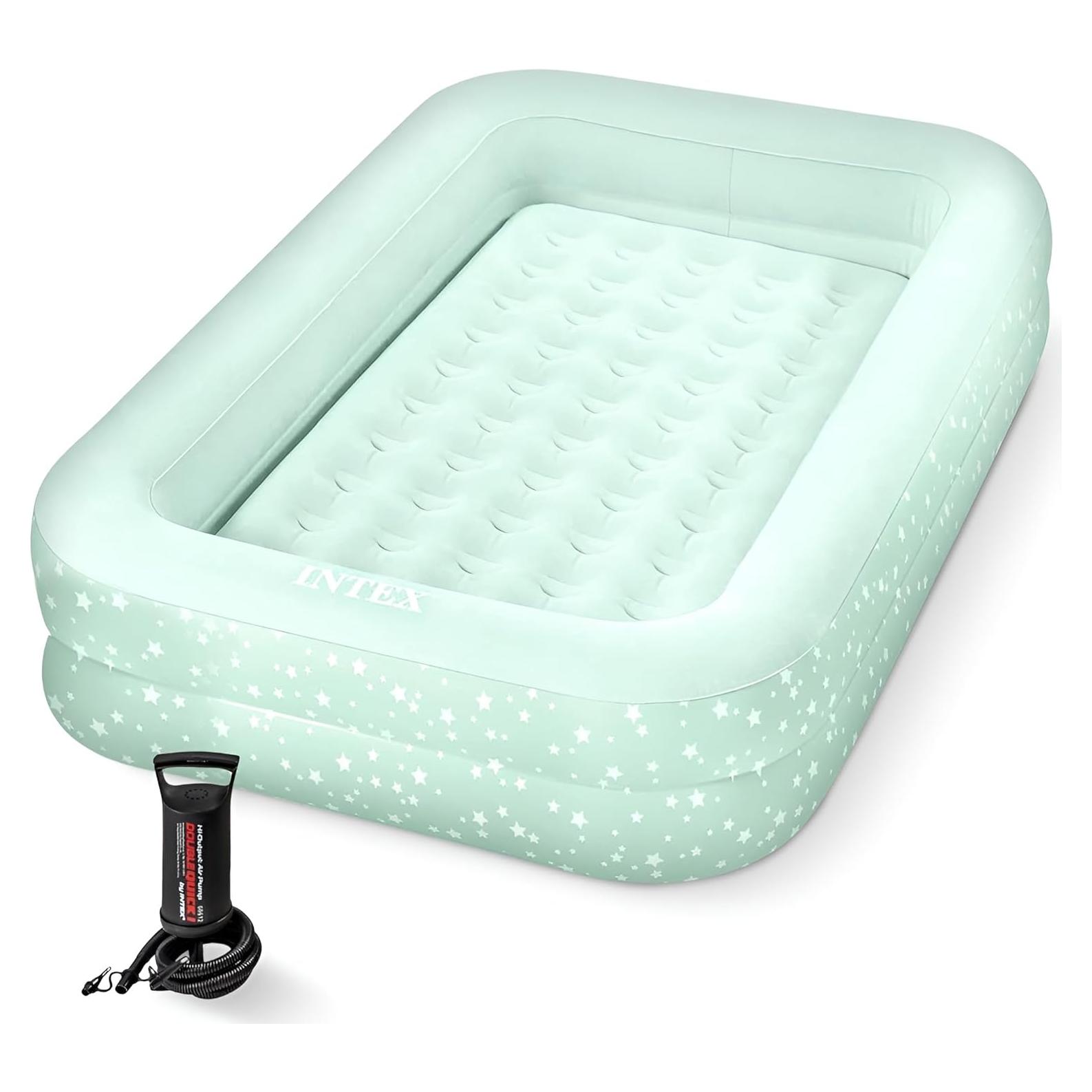 Colchón Inflable para Niños Intex Kidz Travel Bed Verde Menta