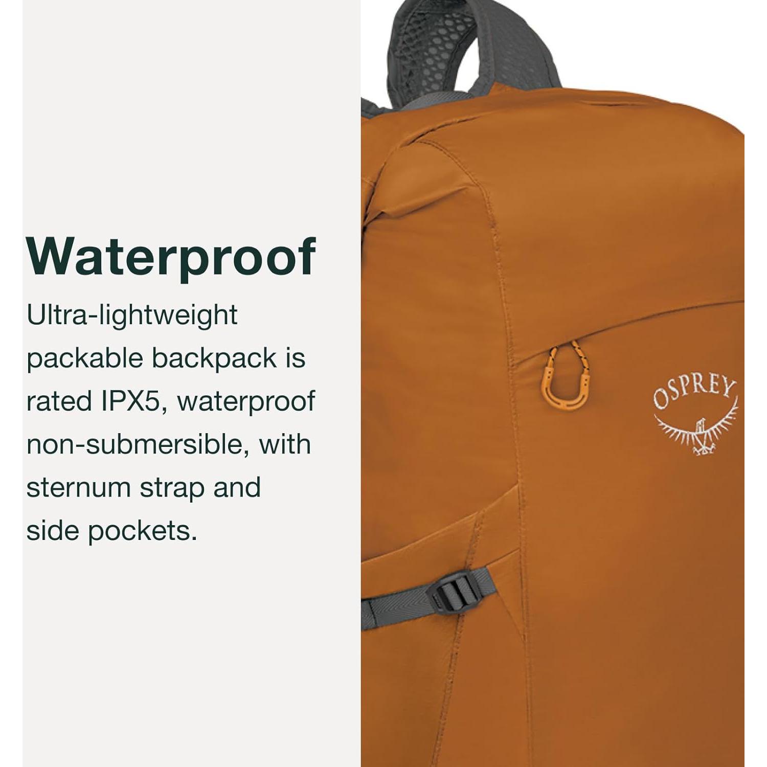 Mochila Plegable Impermeable Osprey 20L Azul IPX5