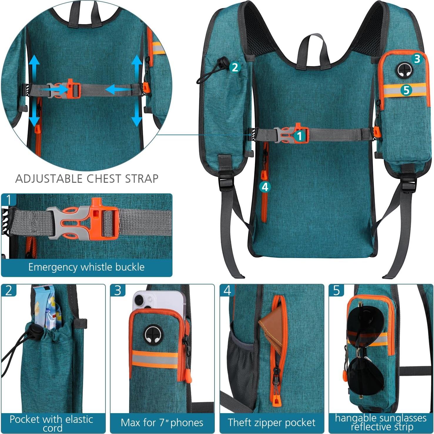 Mochila Plegable 15L Esup Verde para Senderismo y Viajes