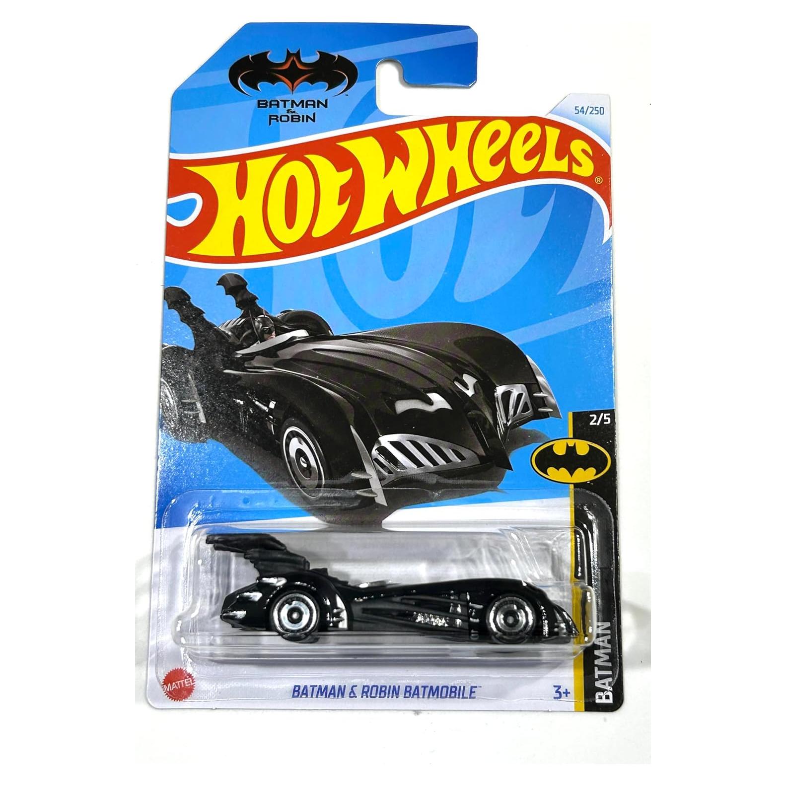 Hot Wheels 2024 - Batimóvil Batman y Robin - Negro - 1:64