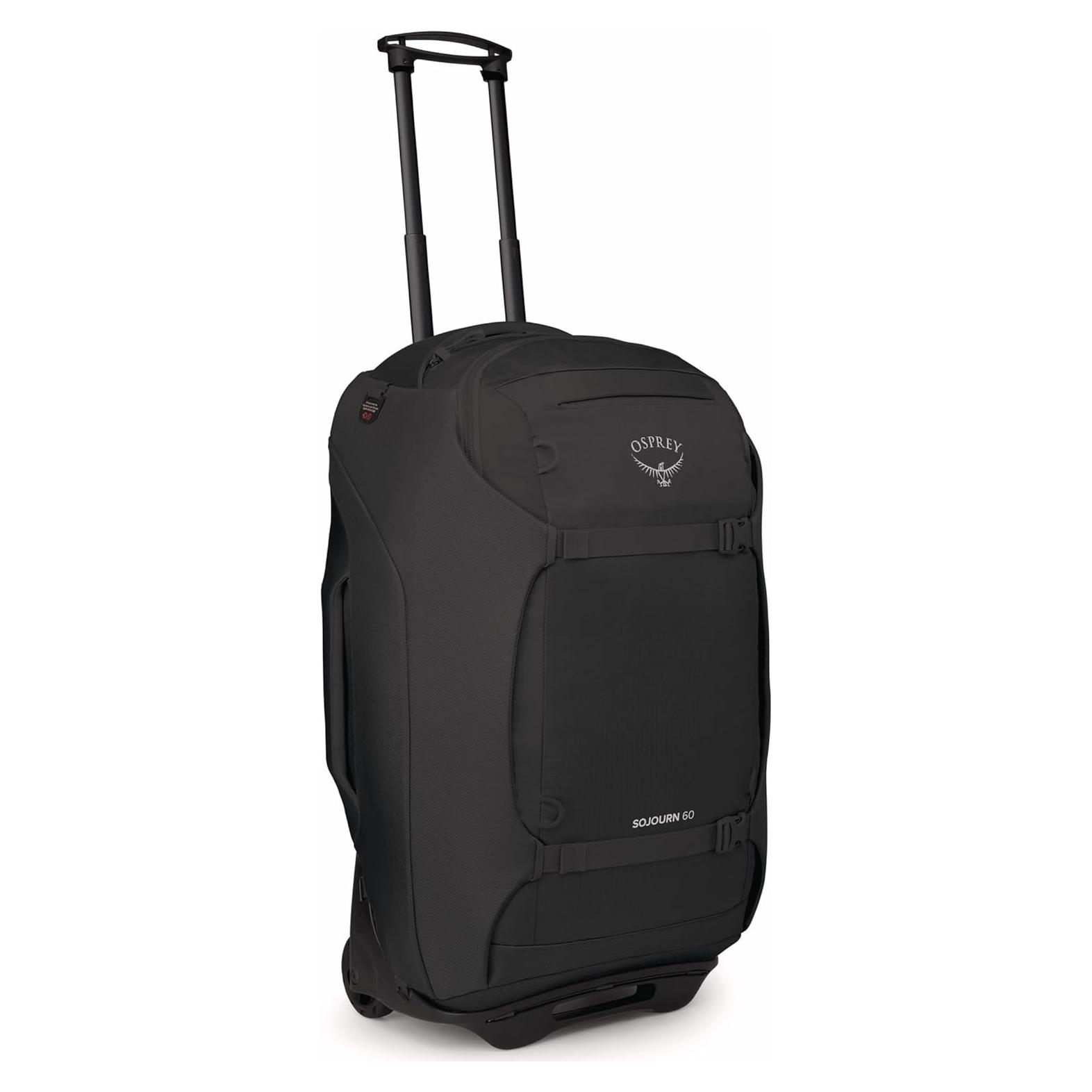 Mochila de Viaje Osprey Sojourn 60L con Ruedas y Arnés Negro