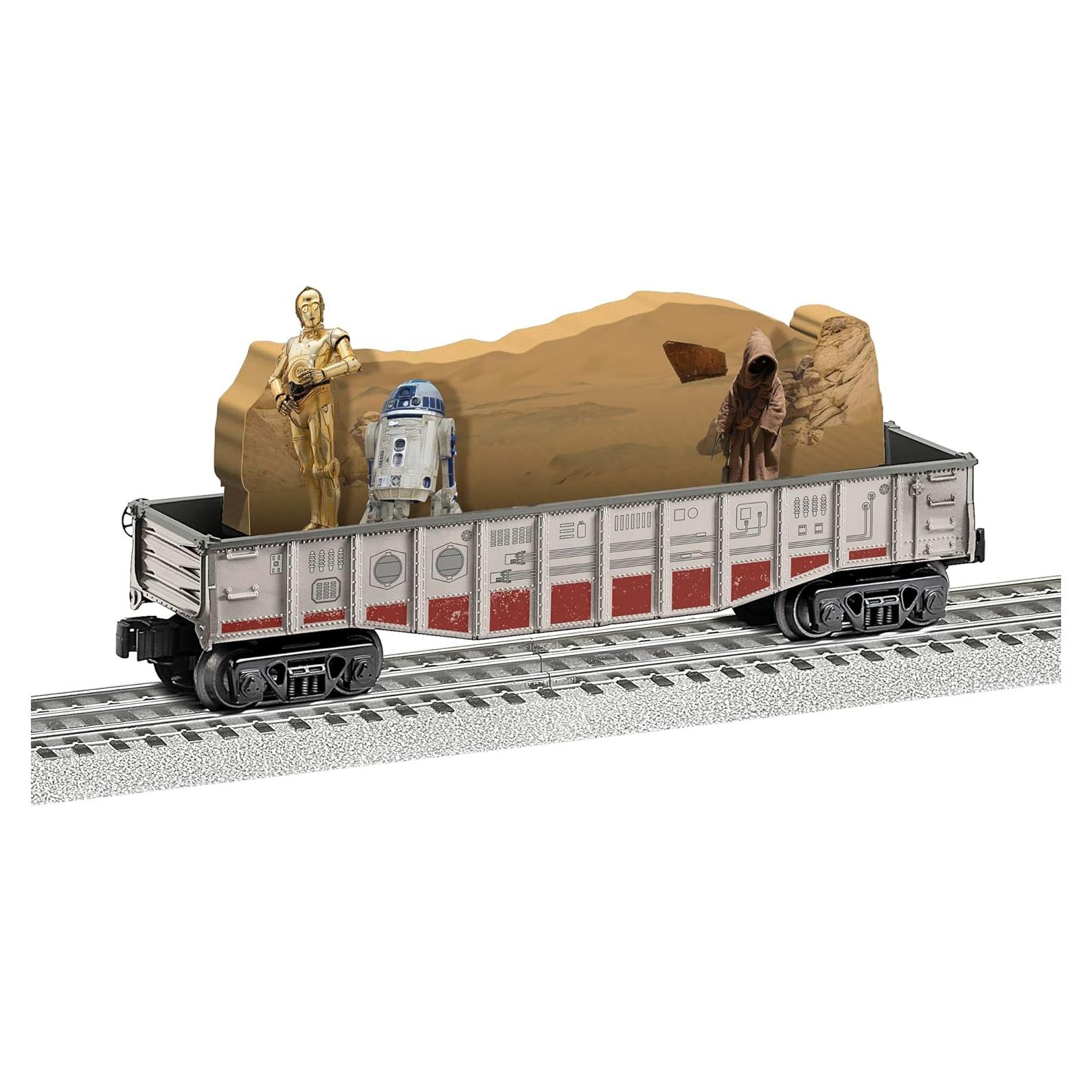 Vagón de tren modelo Lionel Disney Star Wars O Gauge C-3PO R2-D2