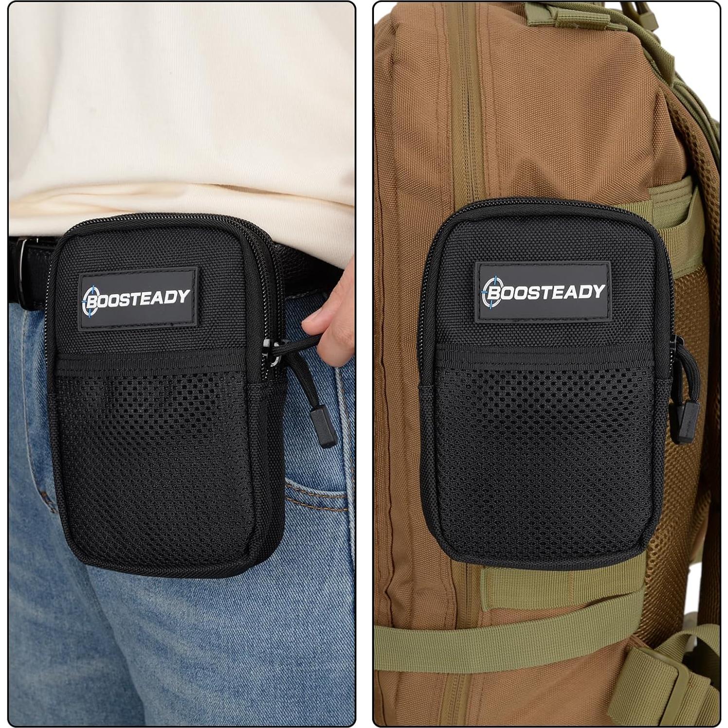 Bolsa de Correa para Mochila BOOSTEADY Negra 11.4x17.8cm