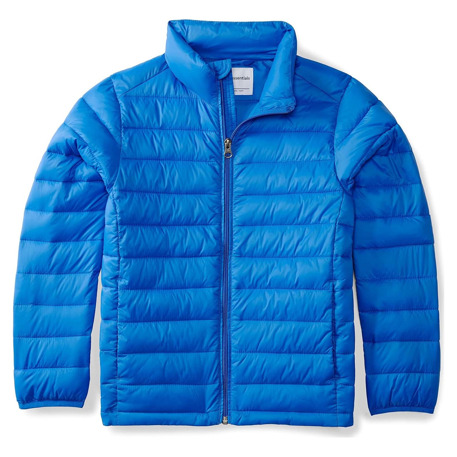 Chaqueta Puffer Ligera Amazon Essentials Niños Azul X-Pequeño