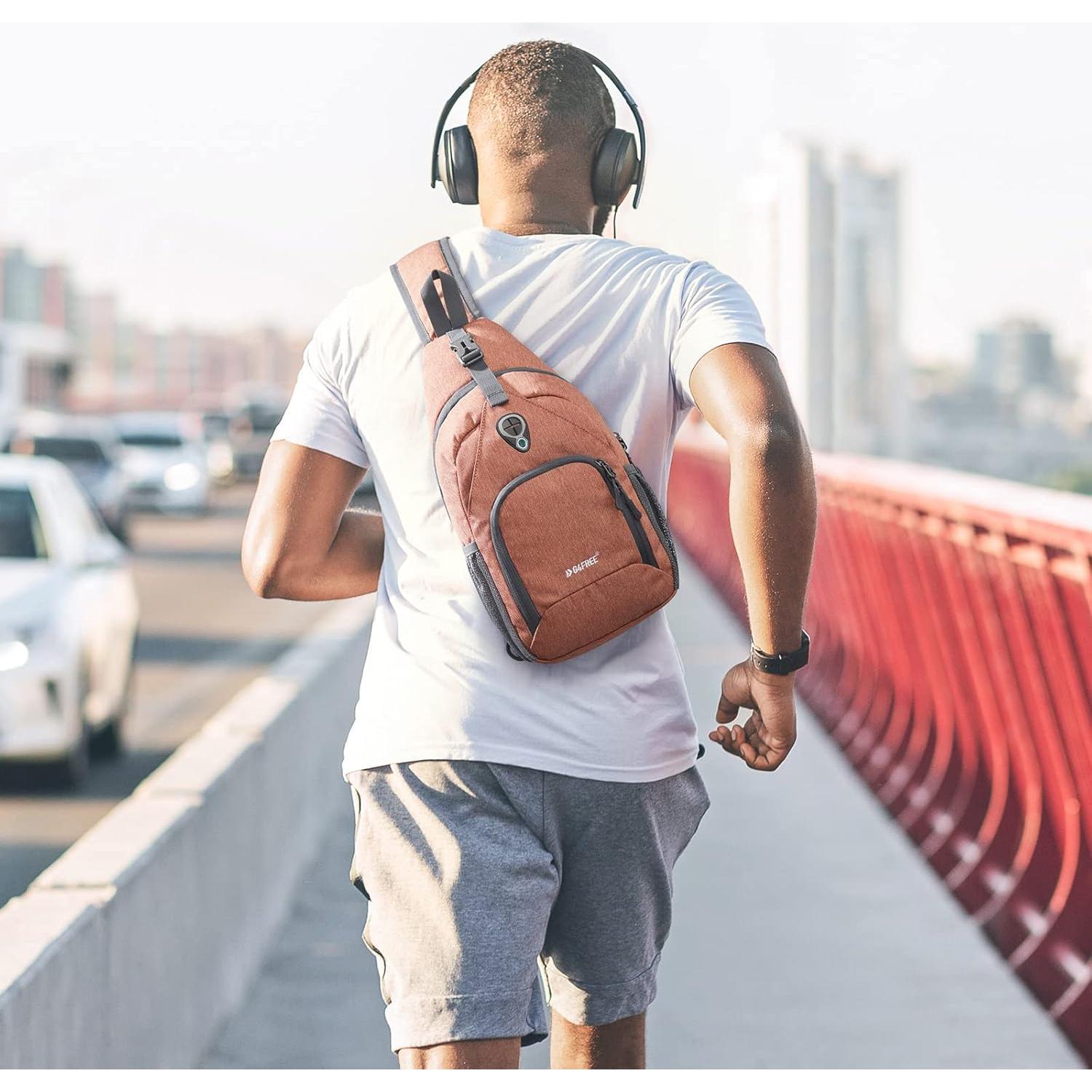 Mochila Cruzada G4Free Tn22b091d con Protección RFID 7L