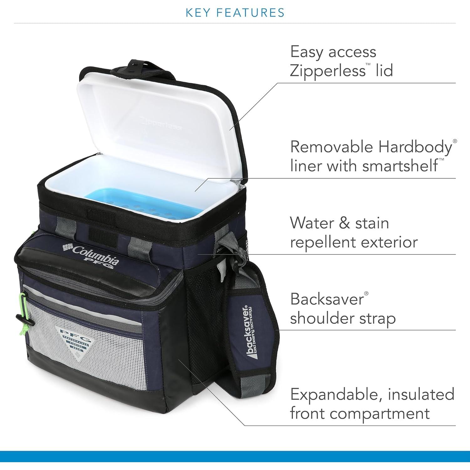 Hielera Columbia PFG Skiff Guide 22 Latas Aislamiento ThermaCool