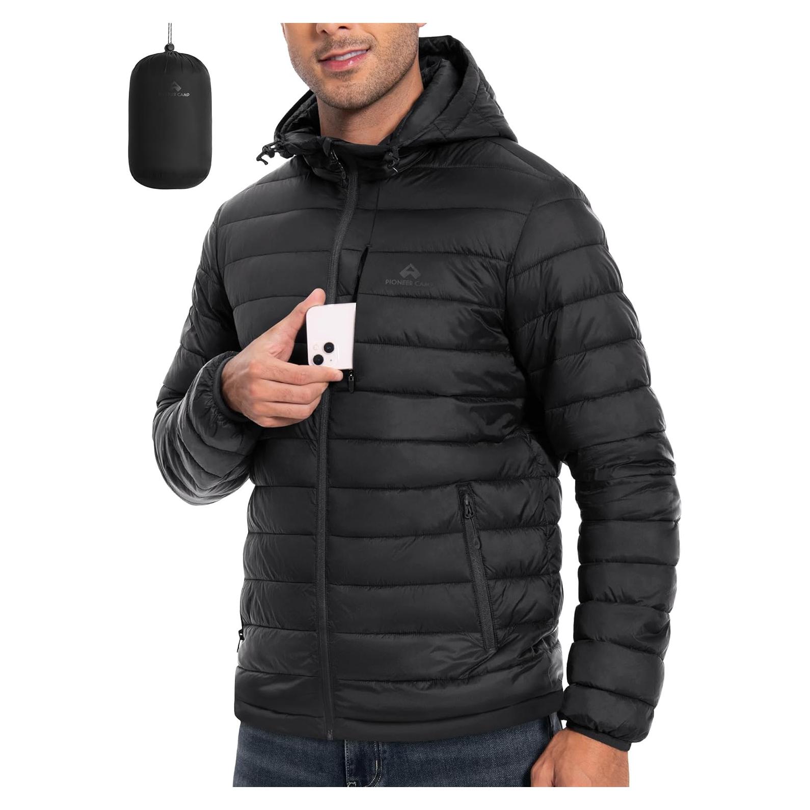 Chaqueta Puffer Ligera Hombre Marca Desconocida XX-Large Negra