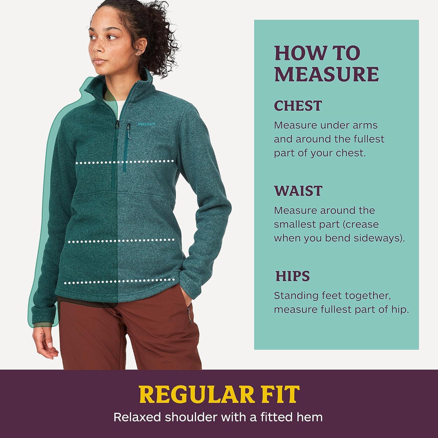 MARMOT Women's Drop Line 1/2 Zip Pullover Jacket - Lightweight, Breathable 100-Weight Sweater Fleece