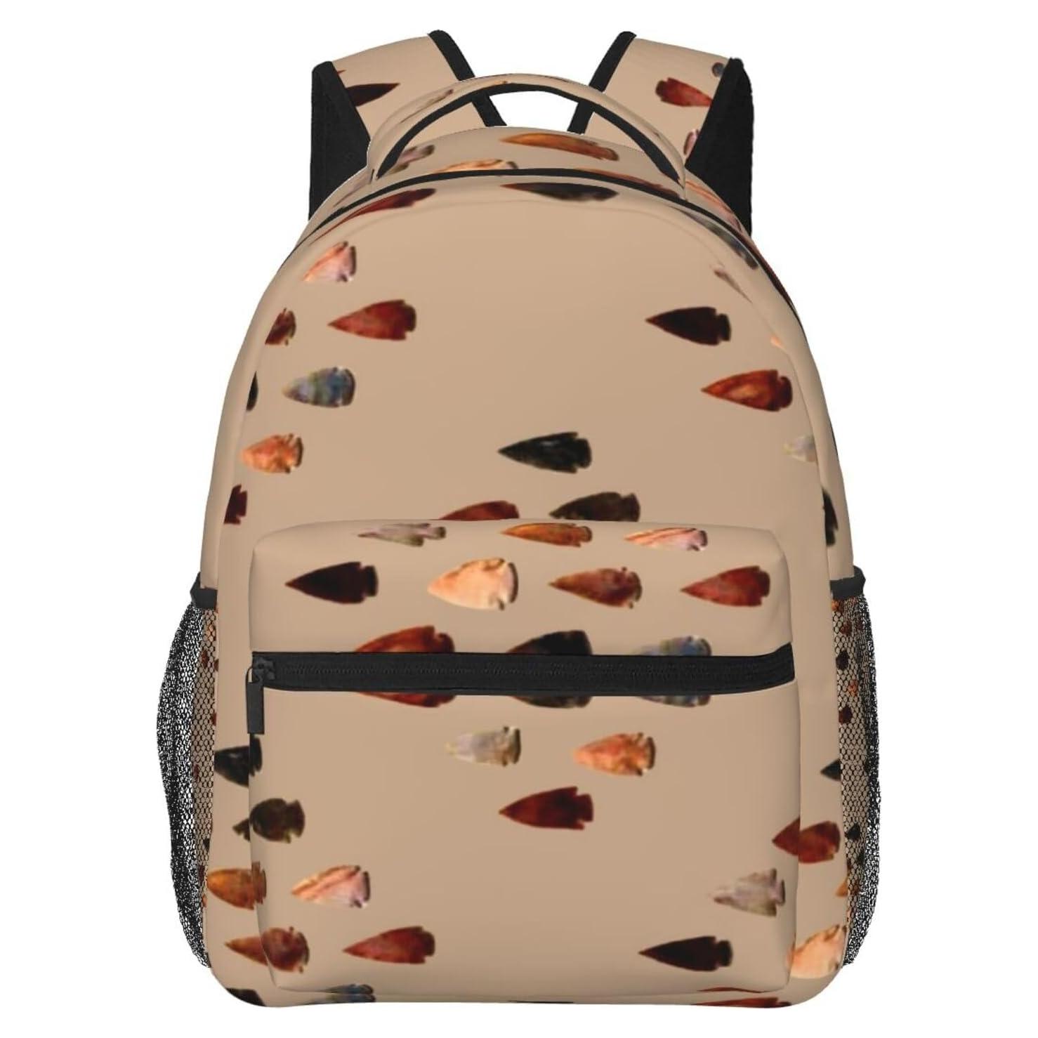 Arrowheads Diamond Personalized Backpack 16 In Backpacks for Men Women Travel Backpack for Hiking Camping