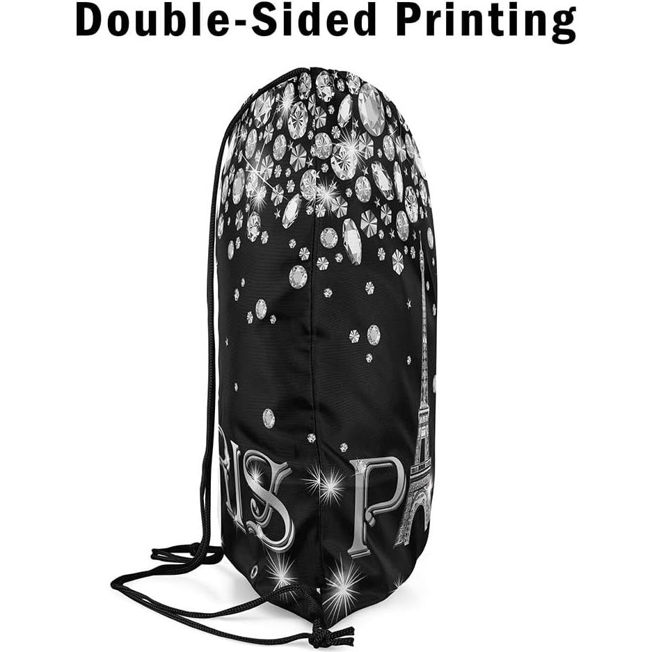 Mochila con cordón Erosebridal Torre Eiffel 33x40cm Impermeable