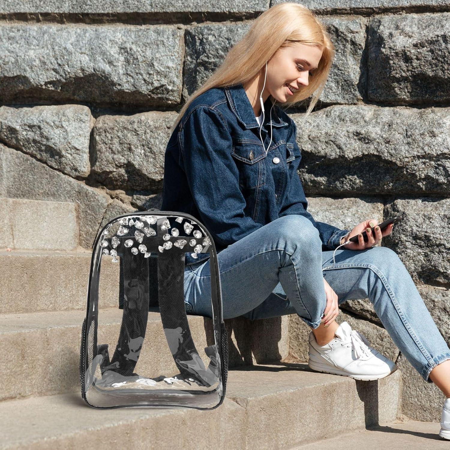 Mochila Transparente URTEAS 5L con Bolsillos Laterales