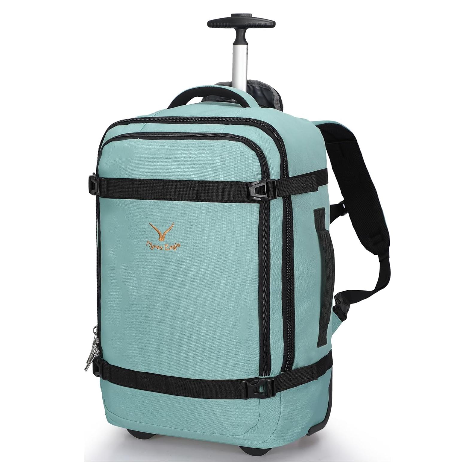 Mochila Rodante Hynes Eagle 42L Verde Menta Aprobada para Vuelo