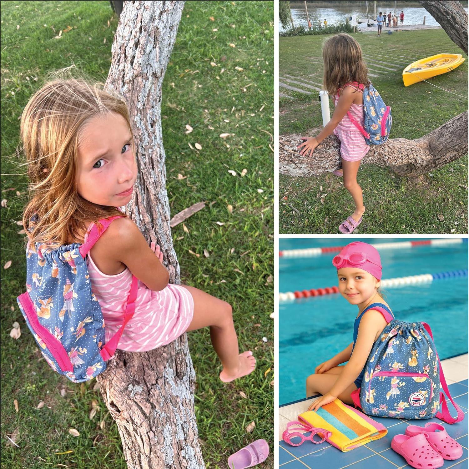 Mochila Plegable Impermeable para Niños Minkus - Zorros