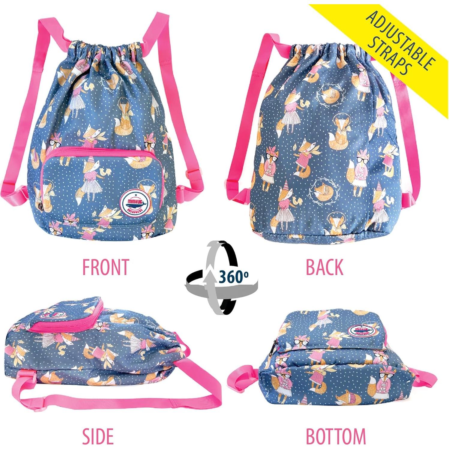 Mochila Plegable Impermeable para Niños Minkus - Zorros