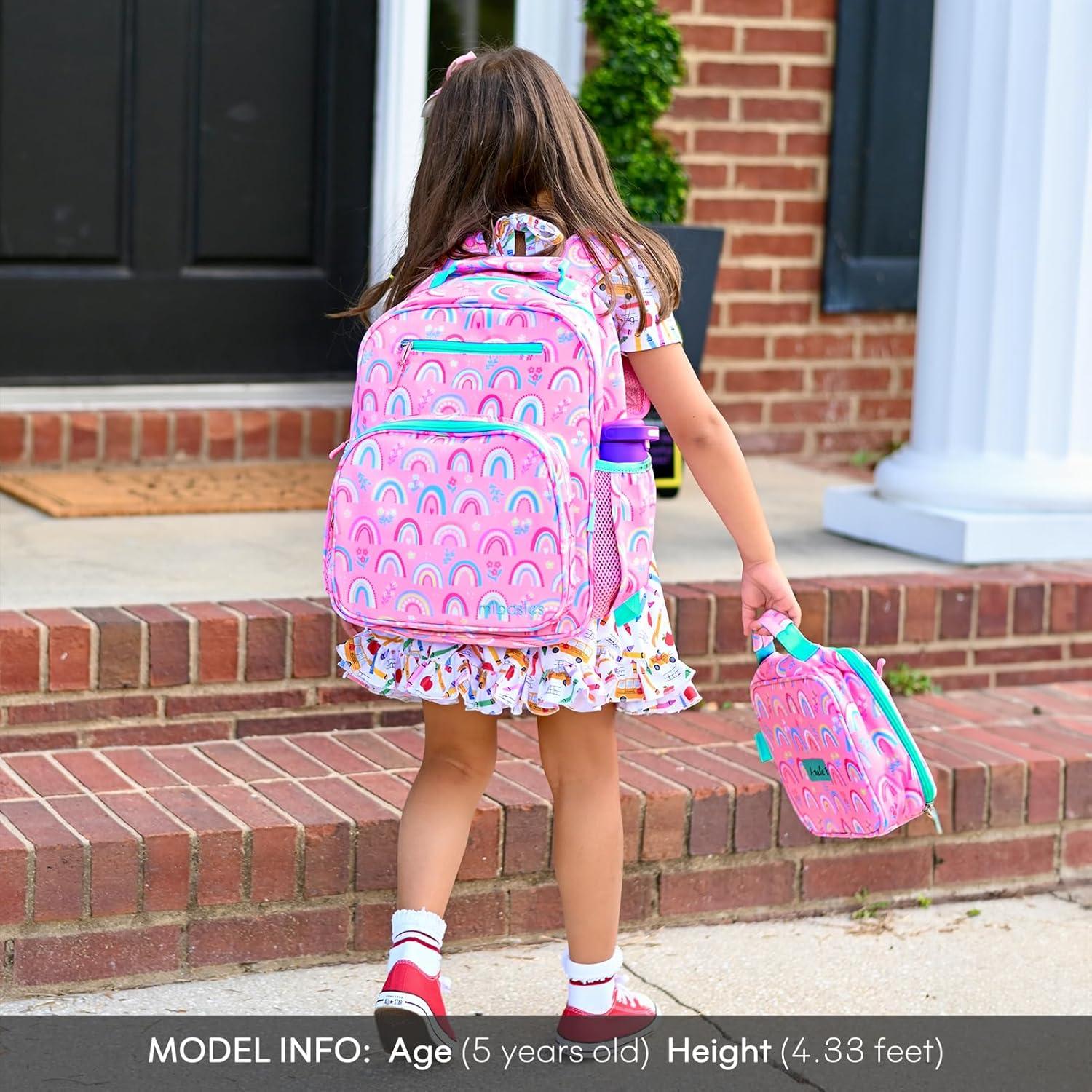 Mochila Escolar Mibasies Arcoíris 12L para Niñas 5-8 Años