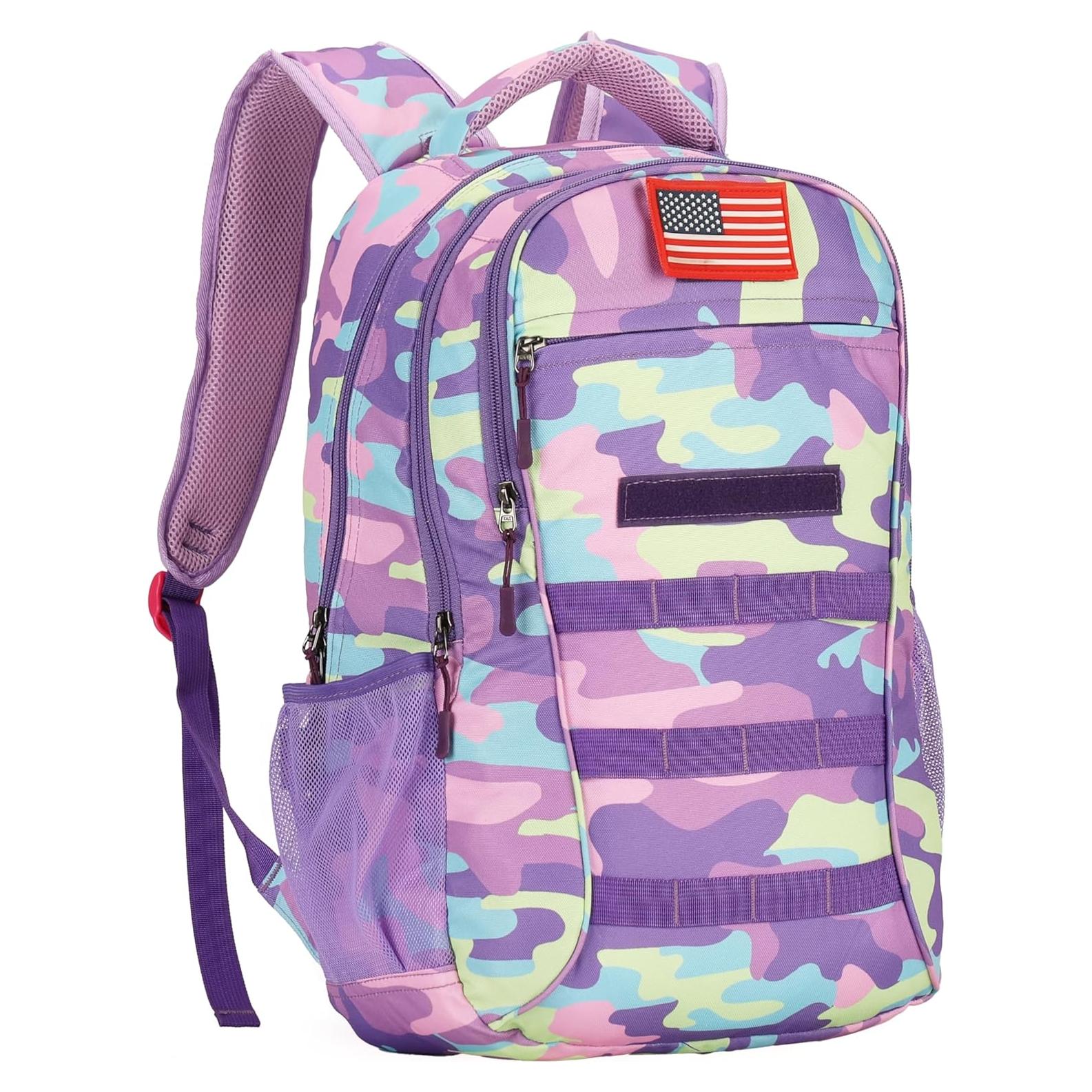 Mochila Camo 4land 40L para Niños con Puerto USB