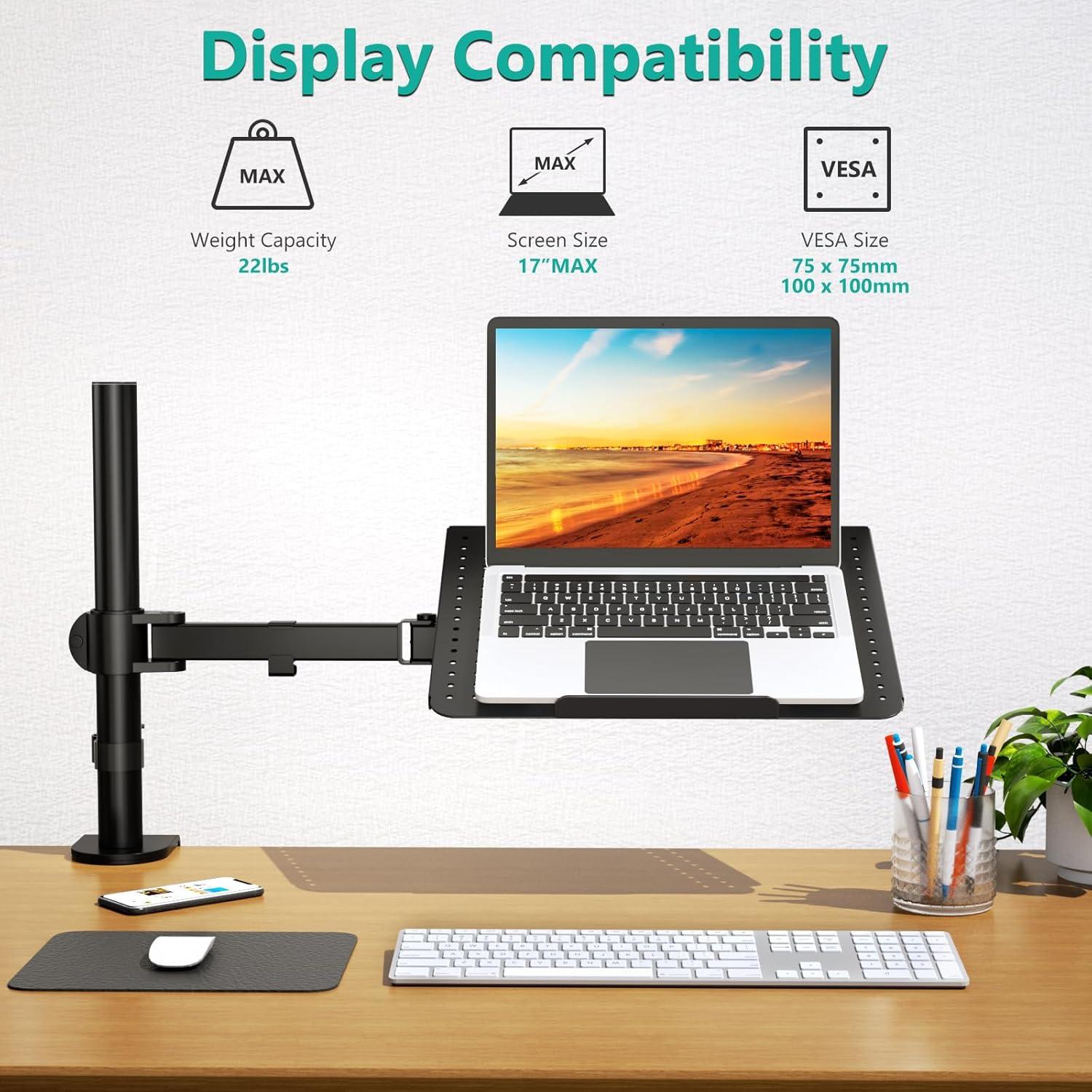Soporte de Escritorio WALI para Laptop hasta 43 cm Ajustable