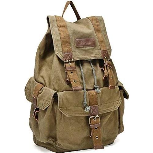 Mochila de Lona Gootium 21101AMG Grande 30L Tan de Campo