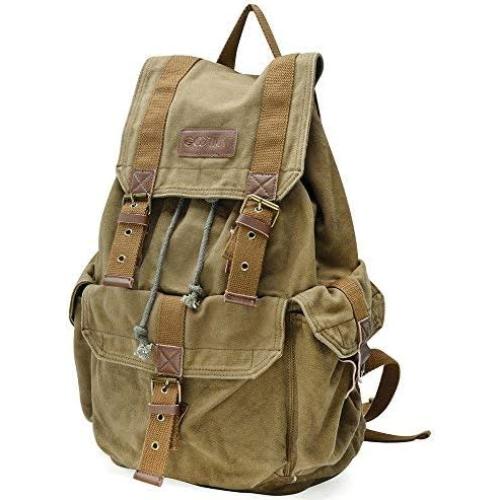 Mochila de Lona Gootium 21101AMG Grande 30L Tan de Campo