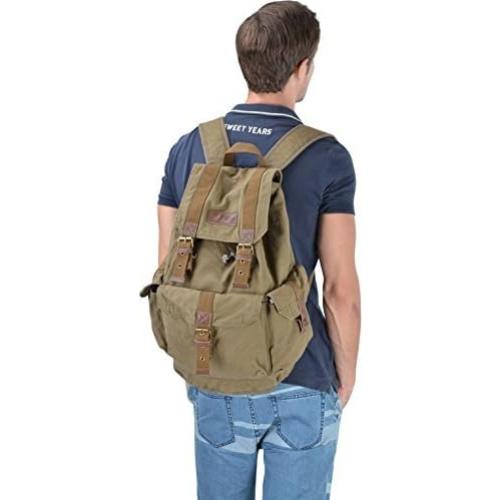 Mochila de Lona Gootium 21101AMG Grande 30L Tan de Campo