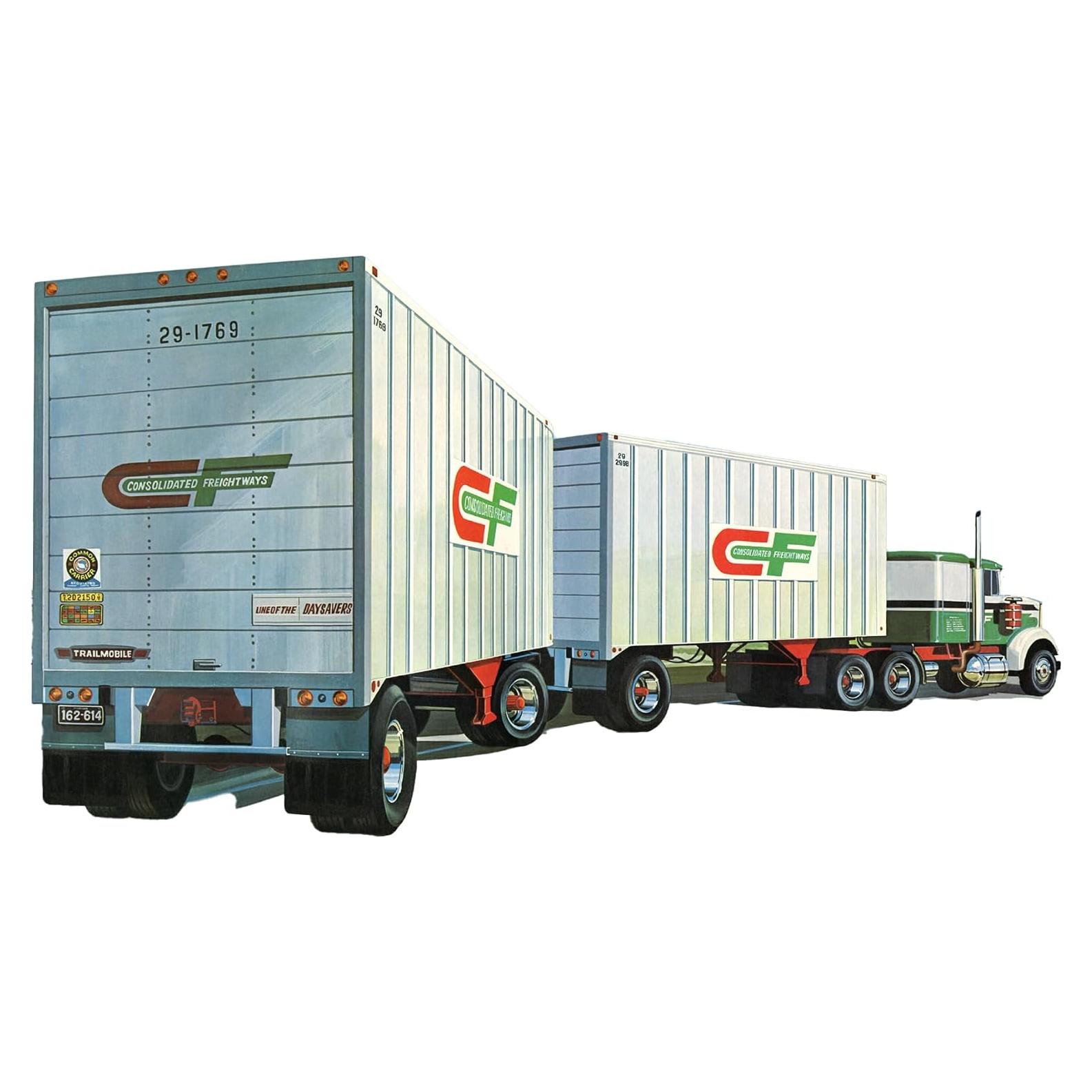 Remolques AMT Double Header Doble Eje 1/25 Kit Modelo