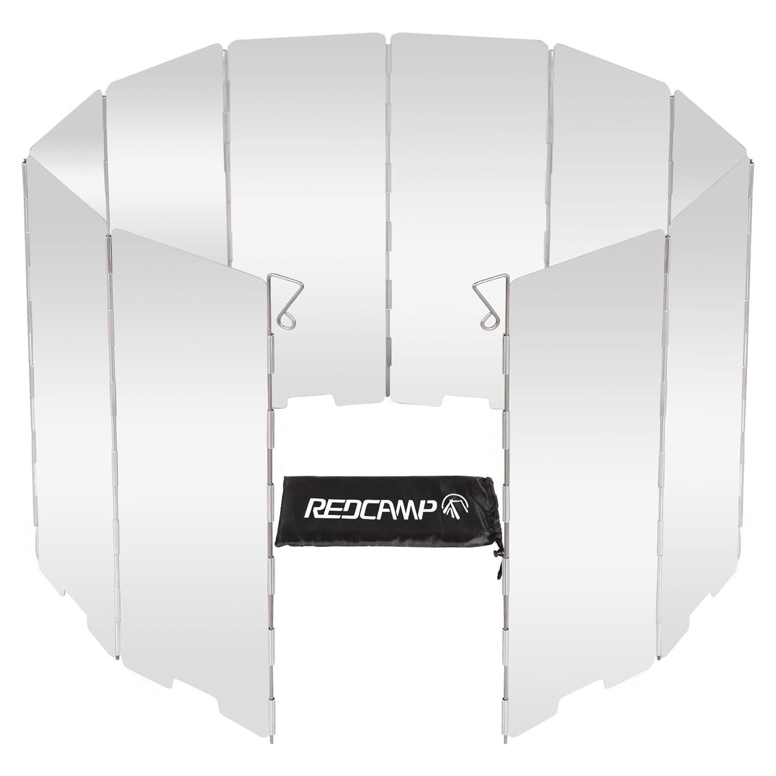 Paravientos Plegable REDCAMP para Estufa de Camping 10 Placas