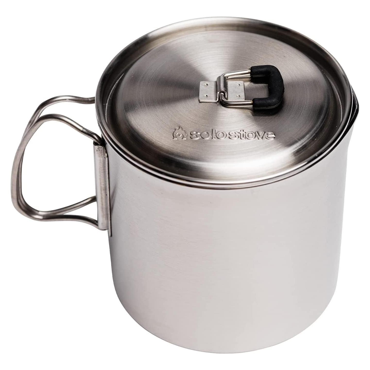 Olla Solo Stove 900 - Acero Inoxidable 887ml para Camping