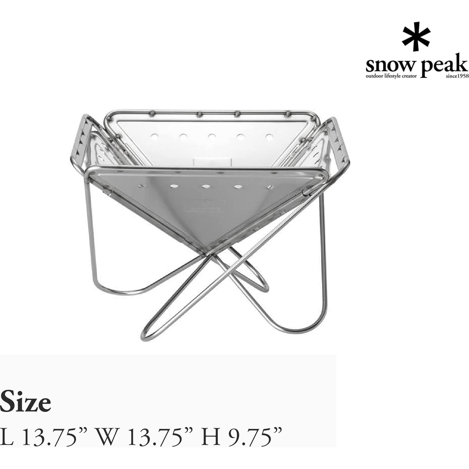 Chimenea Portátil Snow Peak ST-033R Acero Inoxidable