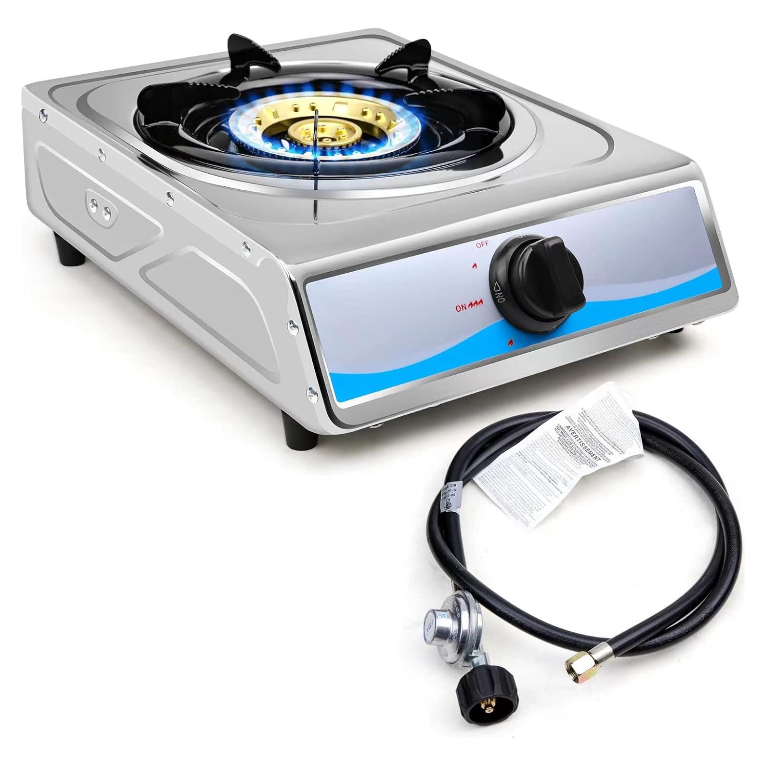 Cocina de Gas Portátil FORIMO 1 Quemador Acero Inoxidable 2.9 kW