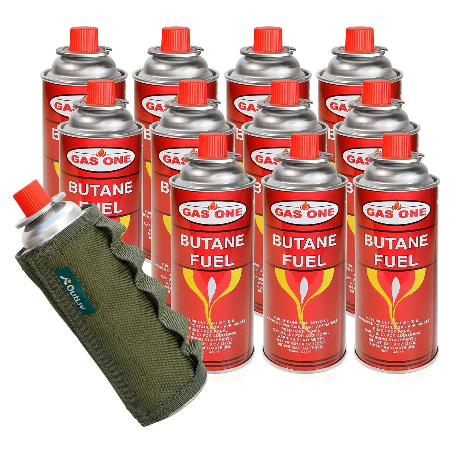Funda Protectora Táctica OutLiv + 12 Canisters Butano 227g