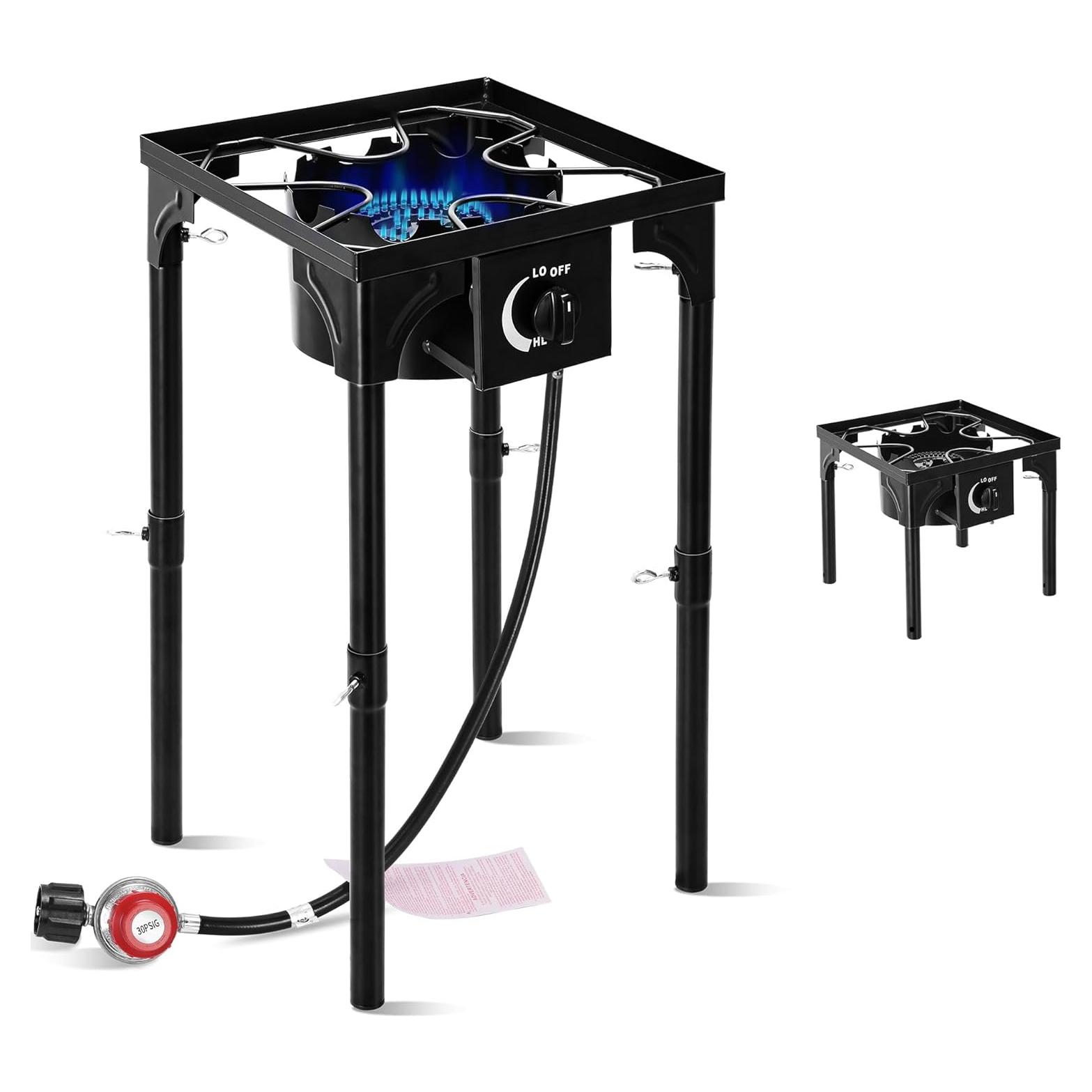 Estufa de Camping FSUON 130000 BTU Propano 1 Quemador Ajustable