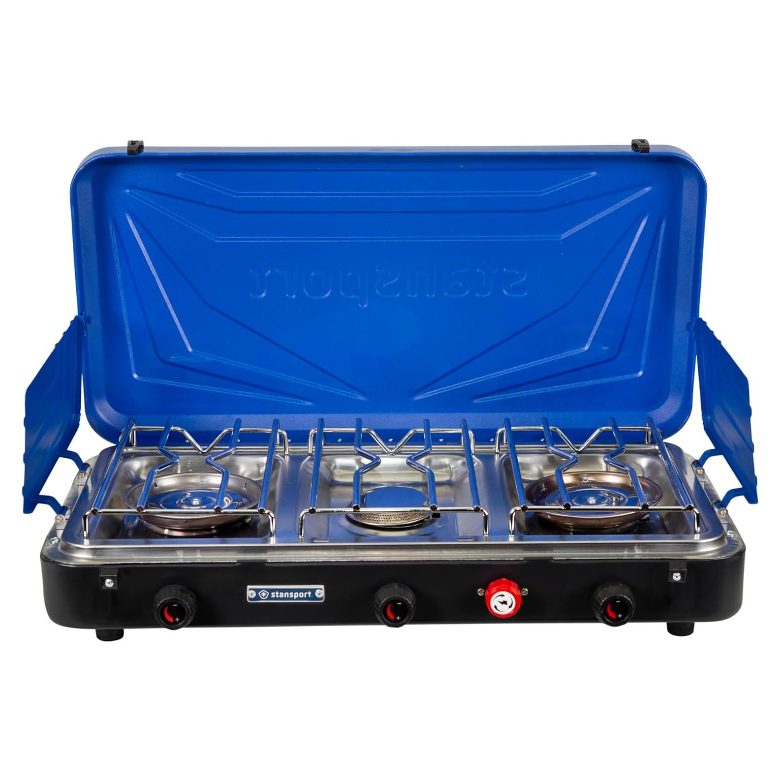 Estufa de Campamento Propano Stansport 3 Quemadores 61.6x36.2cm