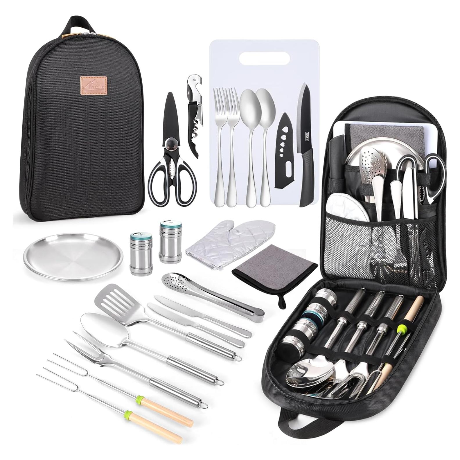 Juego de Utensilios de Cocina para Camping Freehiker 23 Piezas