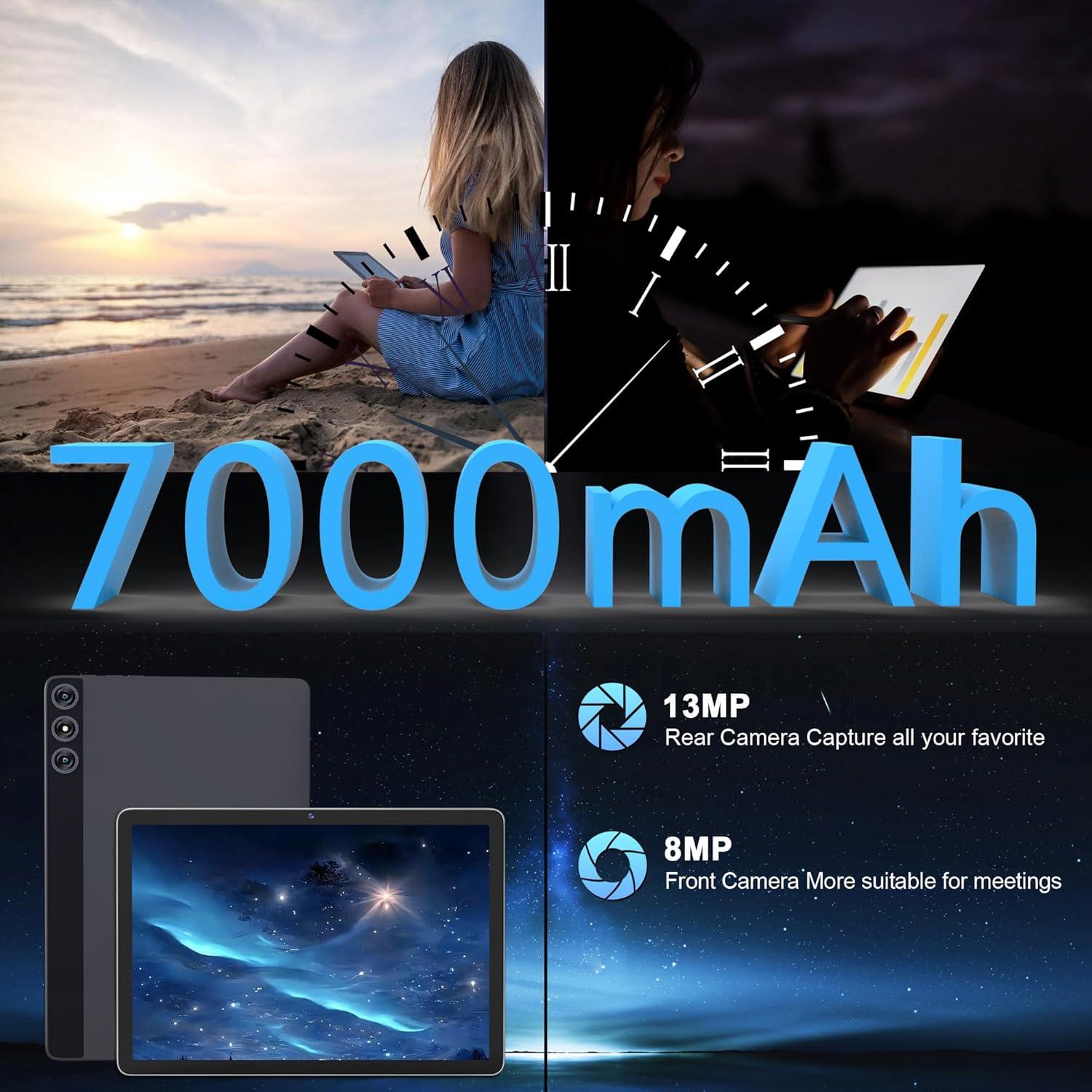 Tableta KADYBE D106 10.1" 14GB RAM 128GB 4G Android 14