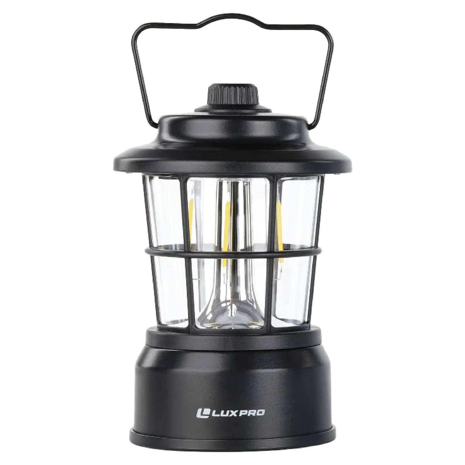 Linterna LED LUXPRO LP1535 Negra - Impermeable y Brillante