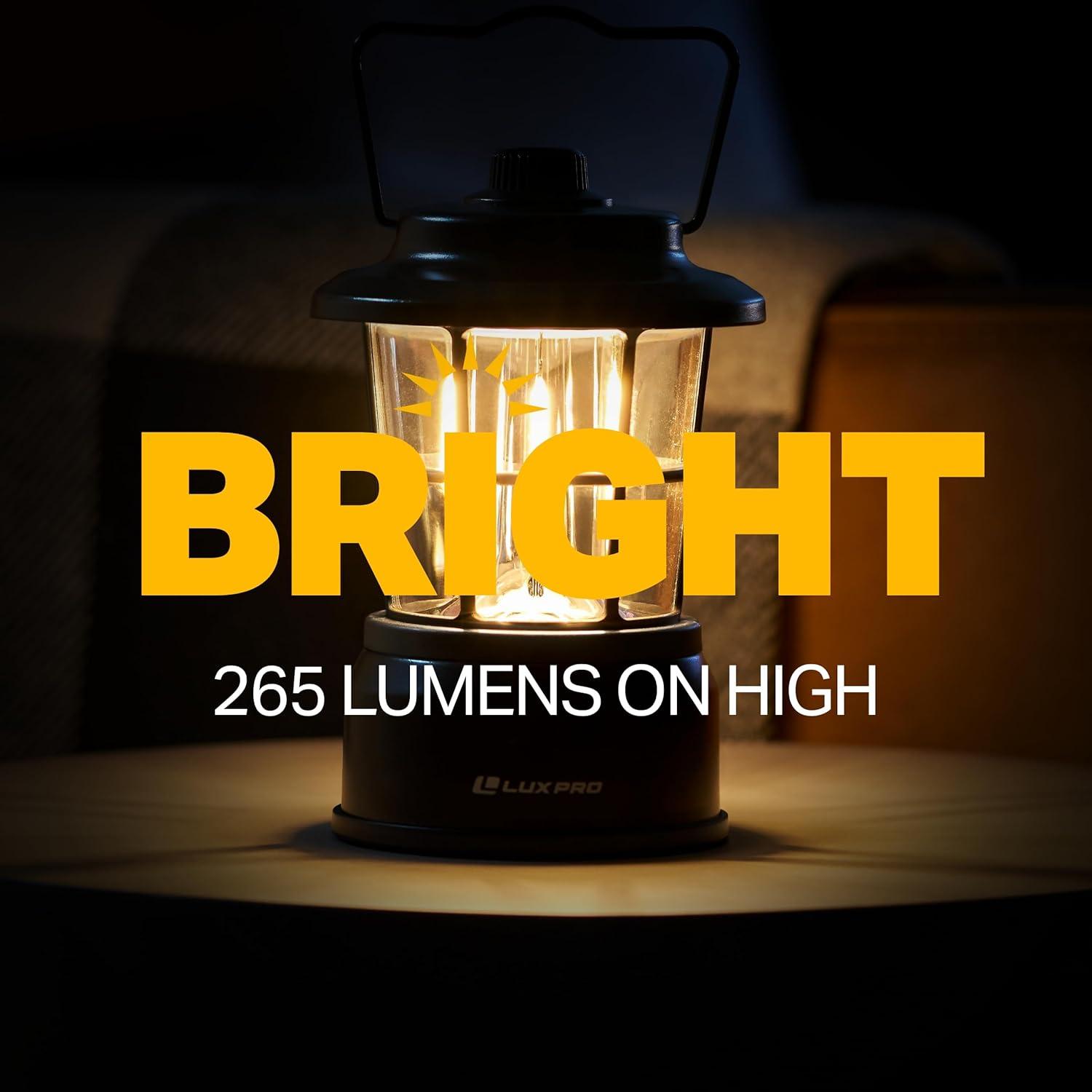 Linterna LED LUXPRO LP1535 Negra - Impermeable y Brillante