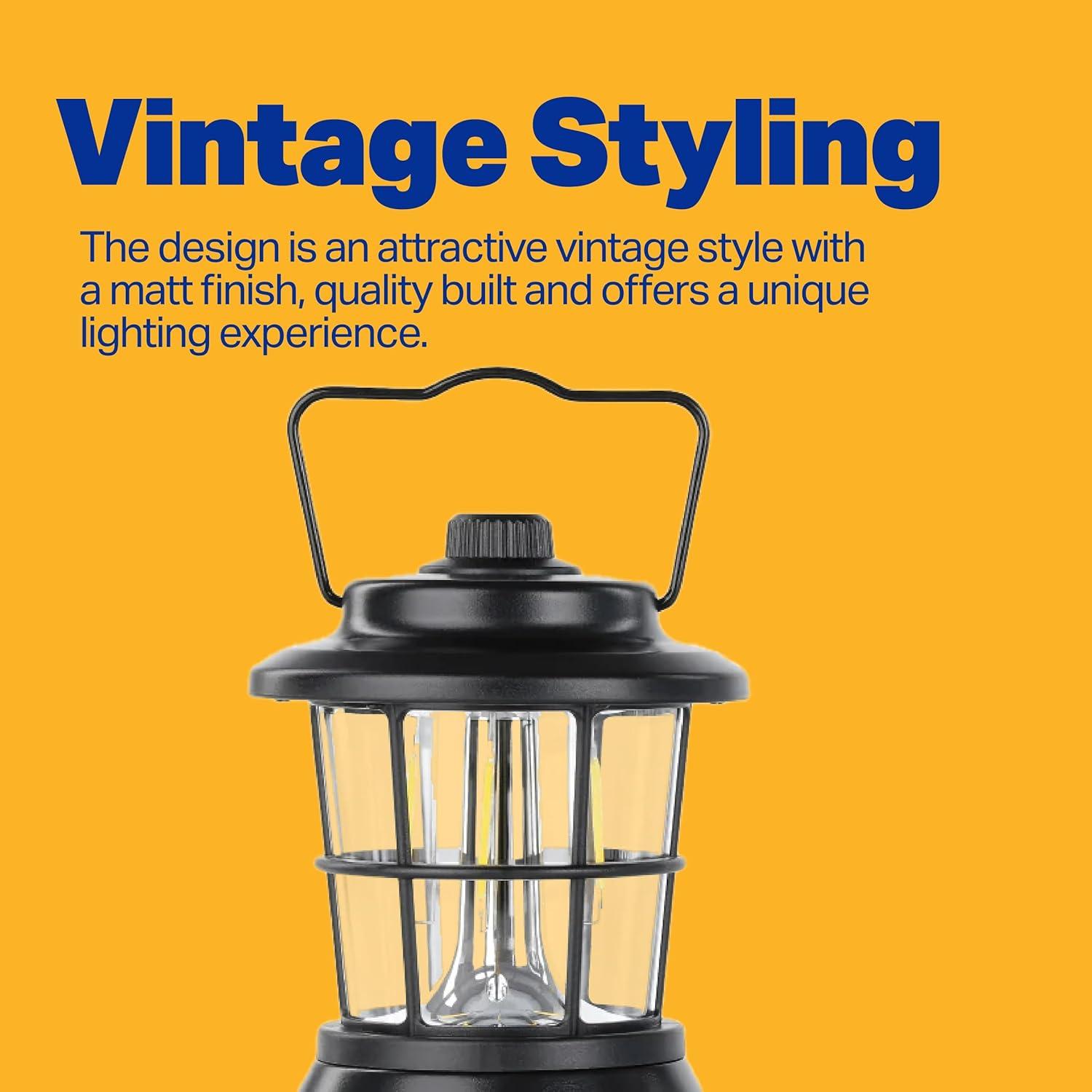 Linterna LED LUXPRO LP1535 Negra - Impermeable y Brillante